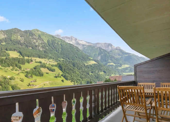 Appartement Val D'illiez, 6 Pers - Balcon Et Vue - Parking Val dʼIlliez